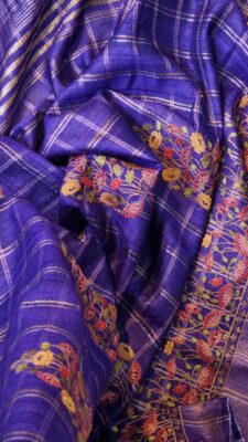 Exclusive Pure Tussar Silk Embroidary Pitchwai Border (13)