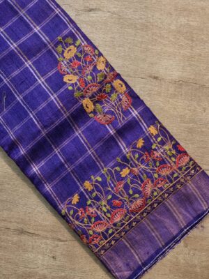Exclusive Pure Tussar Silk Embroidary Pitchwai Border (16)
