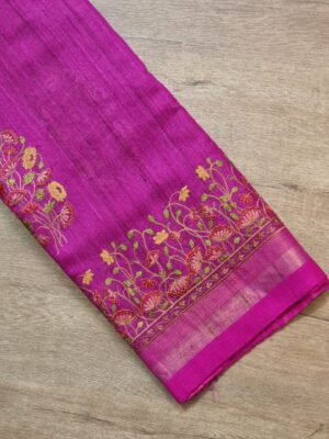 Exclusive Pure Tussar Silk Embroidary Pitchwai Border (22)