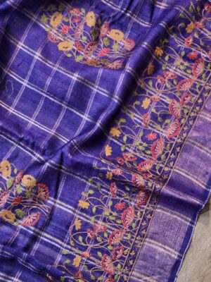 Exclusive Pure Tussar Silk Embroidary Pitchwai Border (24)