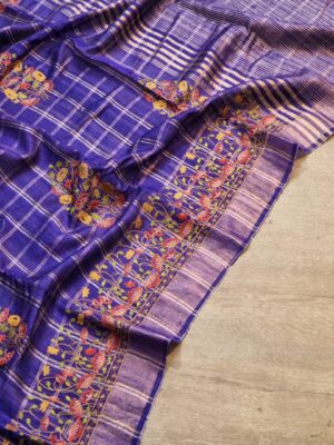 Exclusive Pure Tussar Silk Embroidary Pitchwai Border (28)