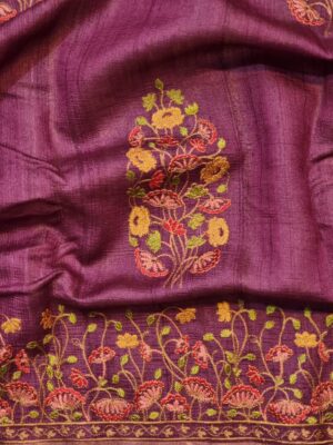 Exclusive Pure Tussar Silk Embroidary Pitchwai Border (29)