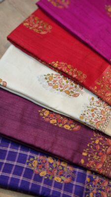Exclusive Pure Tussar Silk Embroidary Pitchwai Border (31)