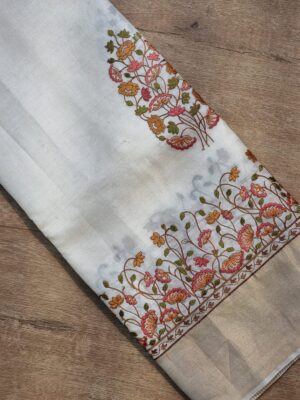 Exclusive Pure Tussar Silk Embroidary Pitchwai Border (41)