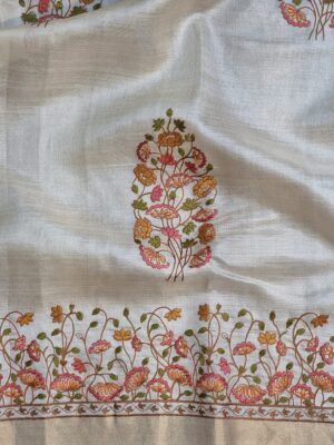 Exclusive Pure Tussar Silk Embroidary Pitchwai Border (43)