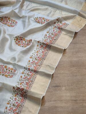 Exclusive Pure Tussar Silk Embroidary Pitchwai Border (45)