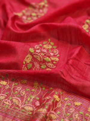 Exclusive Pure Tussar Silk Embroidary Pitchwai Border (51)