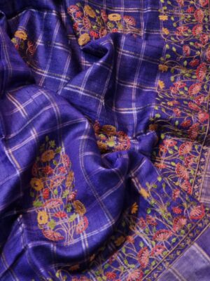 Exclusive Pure Tussar Silk Embroidary Pitchwai Border (6)
