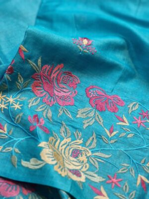 Exclusive Pure Tussar Silk Embroidary Sarees (14)