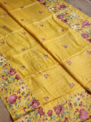 Exclusive Pure Tussar Silk Embroidary Sarees (19)