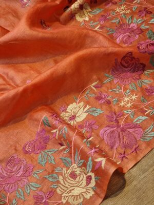 Exclusive Pure Tussar Silk Embroidary Sarees (23)