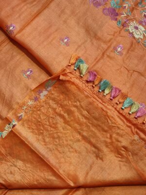 Exclusive Pure Tussar Silk Embroidary Sarees (35)
