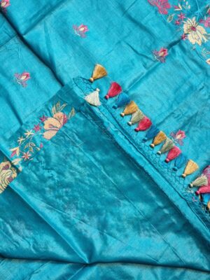 Exclusive Pure Tussar Silk Embroidary Sarees (42)