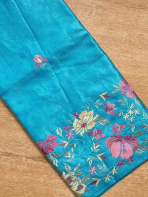 Exclusive Pure Tussar Silk Embroidary Sarees (8)