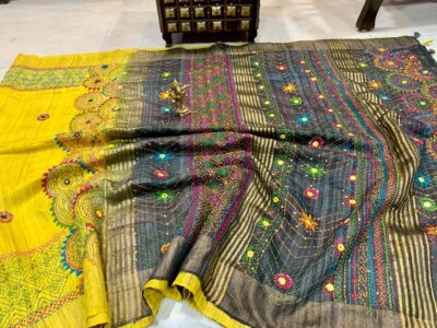 Gachi Tussar Pure Silk Handloom Sarees (18)