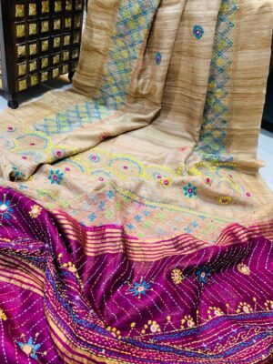 Gachi Tussar Pure Silk Handloom Sarees (20)