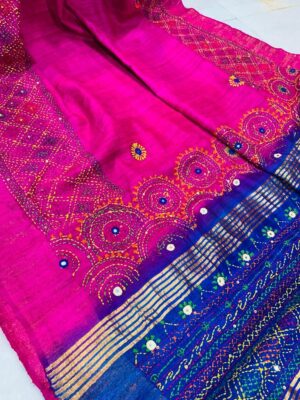 Gachi Tussar Pure Silk Handloom Sarees (22)