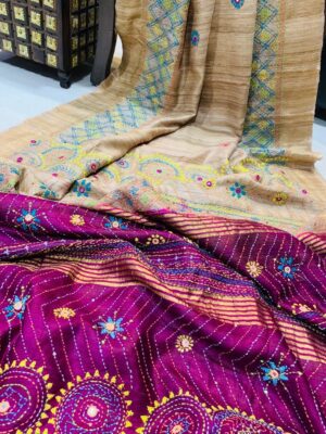 Gachi Tussar Pure Silk Handloom Sarees (5)