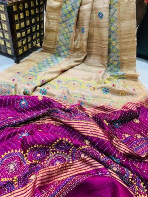Gachi Tussar Pure Silk Handloom Sarees (8)