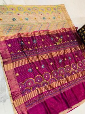 Gachi Tussar Pure Silk Handloom Sarees (9)