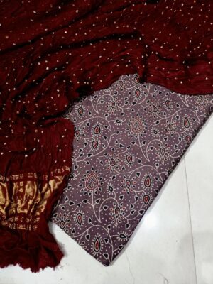 Latest Ajrakh Modal Silk Dreses (8)