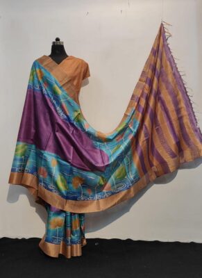 Latest New Tussar Silk Sarees (13)