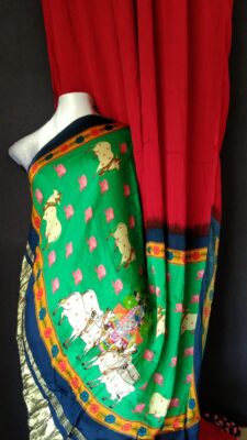Modal Silk Tissue Pallu Sarees (11)
