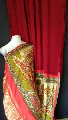 Modal Silk Tissue Pallu Sarees (6)
