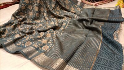 Moonga Silk Digital With Zari Pallu Sarees (4)