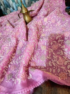 Organza Sarees Exclusive Collection With Blouse (12)
