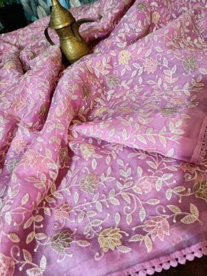 Organza Sarees Exclusive Collection With Blouse (14)