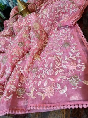 Organza Sarees Exclusive Collection With Blouse (5)