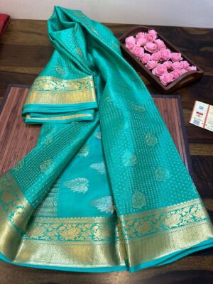 Pure Brocade Mysore Silk Sarees (1)
