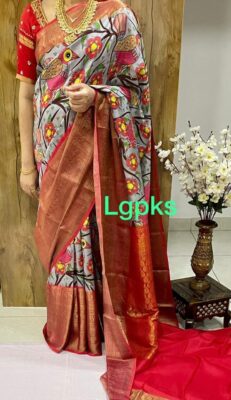 Pure Gadwal Silk Penkalamkari Sarees (18)