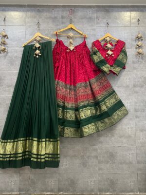 Pure Gajji Silk Lehangas Set (4)