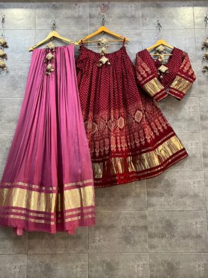 Pure Gajji Silk Lehangas Set (7)