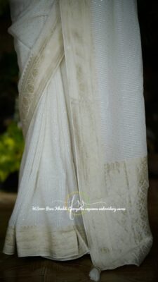 Pure Georgette Sequence Sarees (11)