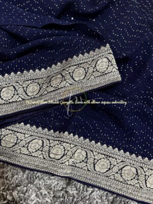 Pure Georgette Sequence Sarees (7)