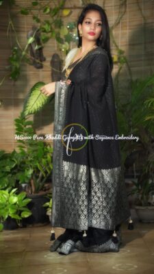 Pure Georgette Sequence Sarees (9)