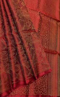 Pure Handloom Borderless Bridal Silk Sarees (18)