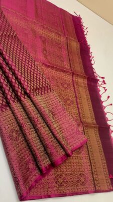 Pure Handloom Borderless Soft Silk Sarees (14)