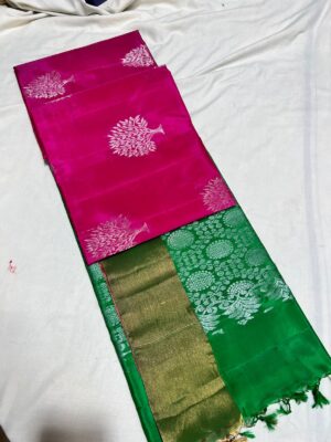 Pure Handloom Kanchipuram Soft Silk Sarees (2)