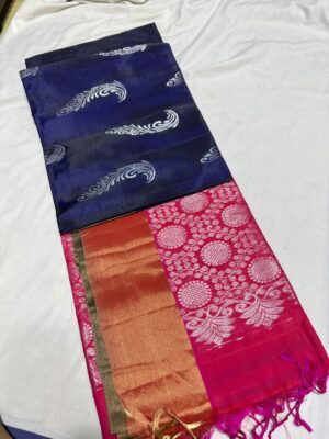 Pure Handloom Kanchipuram Soft Silk Sarees (20)