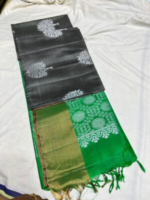 Pure Handloom Kanchipuram Soft Silk Sarees (4)