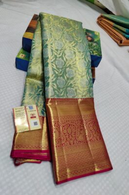 Pure Kanchi Pattu Silk Tissue Sarees (1)