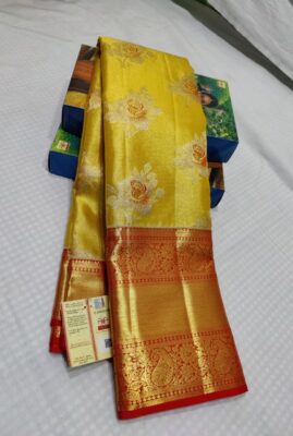 Pure Kanchi Pattu Silk Tissue Sarees (7)