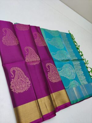 Pure Kanchi Soft Silk With Butties (10)