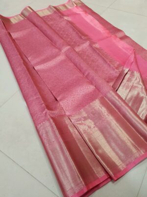 Pure Kanchipuram Silk Silver Weaving Sarees (2)