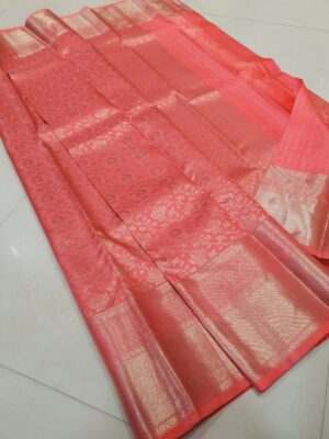 Pure Kanchipuram Silk Silver Weaving Sarees (3)