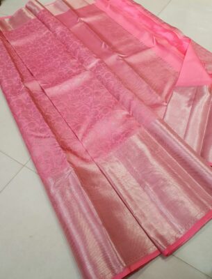 Pure Kanchipuram Silk Silver Weaving Sarees (7)
